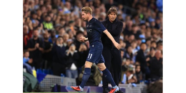Manchester City-fans verwelkomden Kevin De Bruyne's terugkeer hartelijk Manchester City-fans verwelkomden Kevin De Bruyne's terugkeer hartelijk